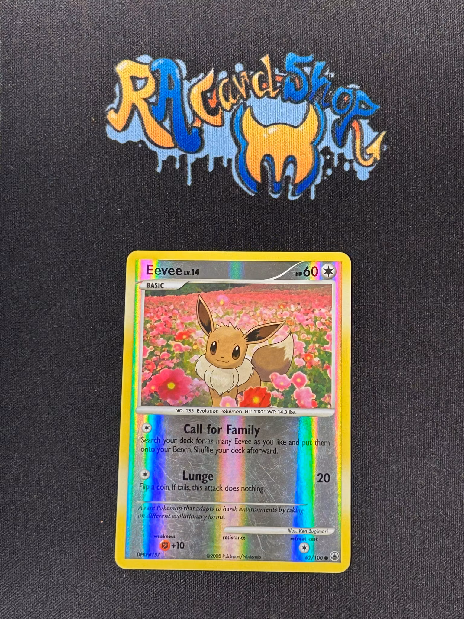 Eevee LV 14 Reverse Holo Common 62/100 Majestic Dawn Pokemon