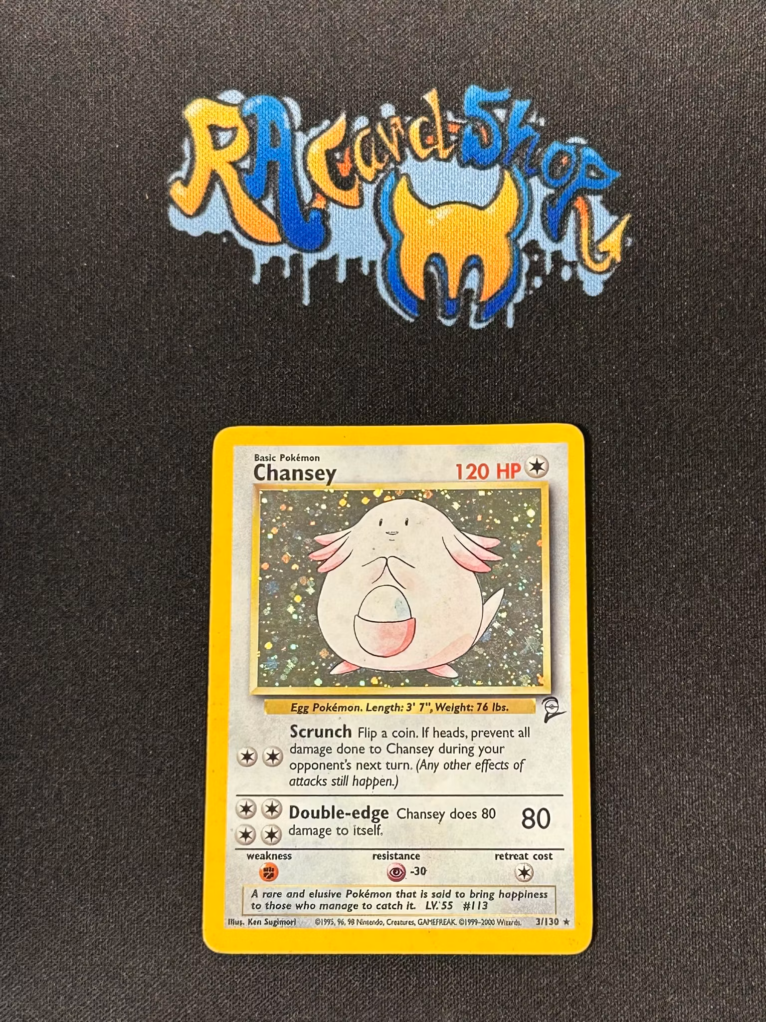 Chansey Holo Rare 3/130 Base Set 2 Pokemon