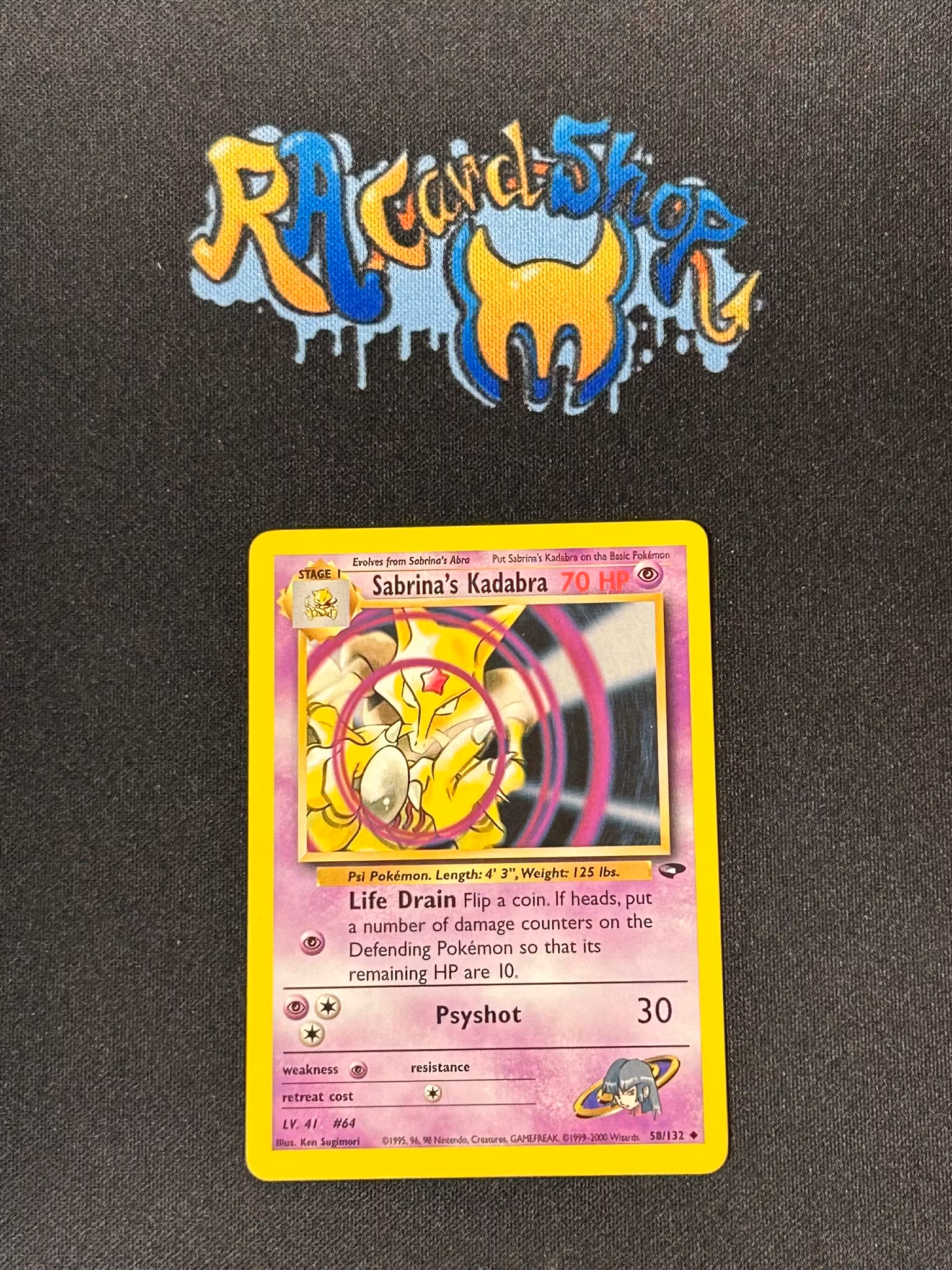 Sabrinas Kadabra Uncommon 58/132 Gym Challenge Pokemon