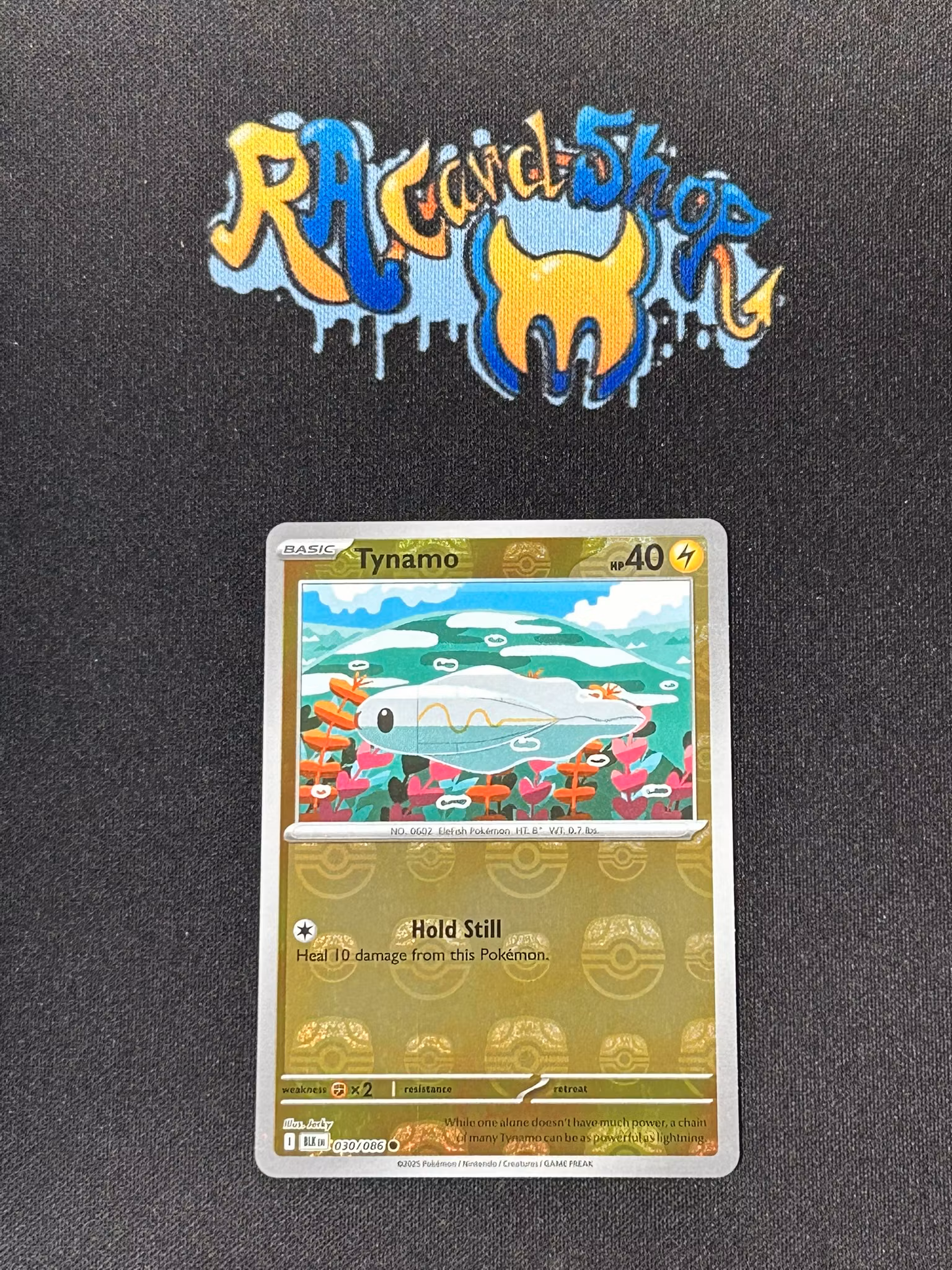 Tynamo Reverse Holo Master Ball Common 030/086 Black Bolt Pokemon