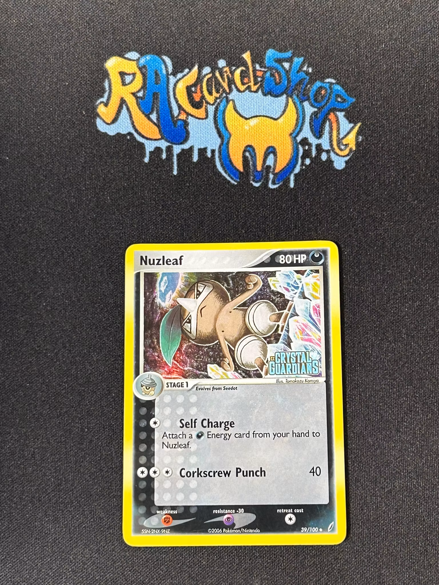 Nuzleaf Reverse Holo Uncommon 39/100 Ex Crystal Guardians Pokemon