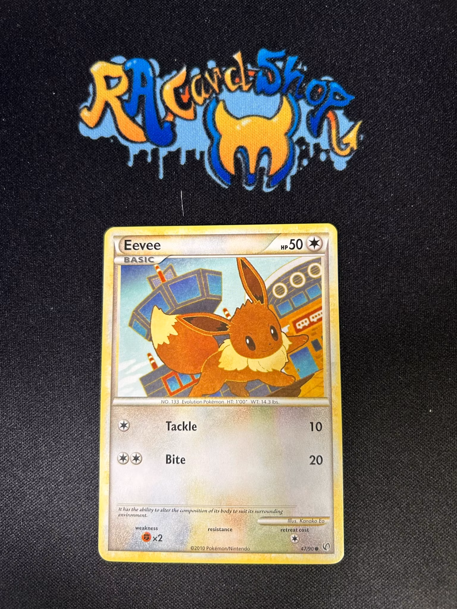 Eevee Common 47/90 HS Undaunted Pokemon