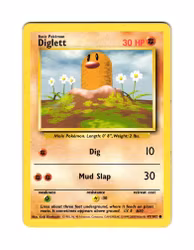 Diglett Common 47/102 Base Set Pokemon