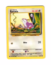Rattata Common 61/102 Base Set Pokemon TCG