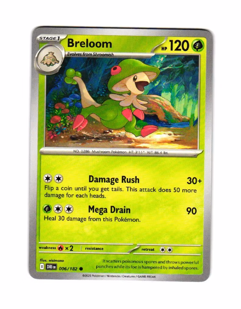 Breloom Common 006/182 Destined Rivals Pokemon