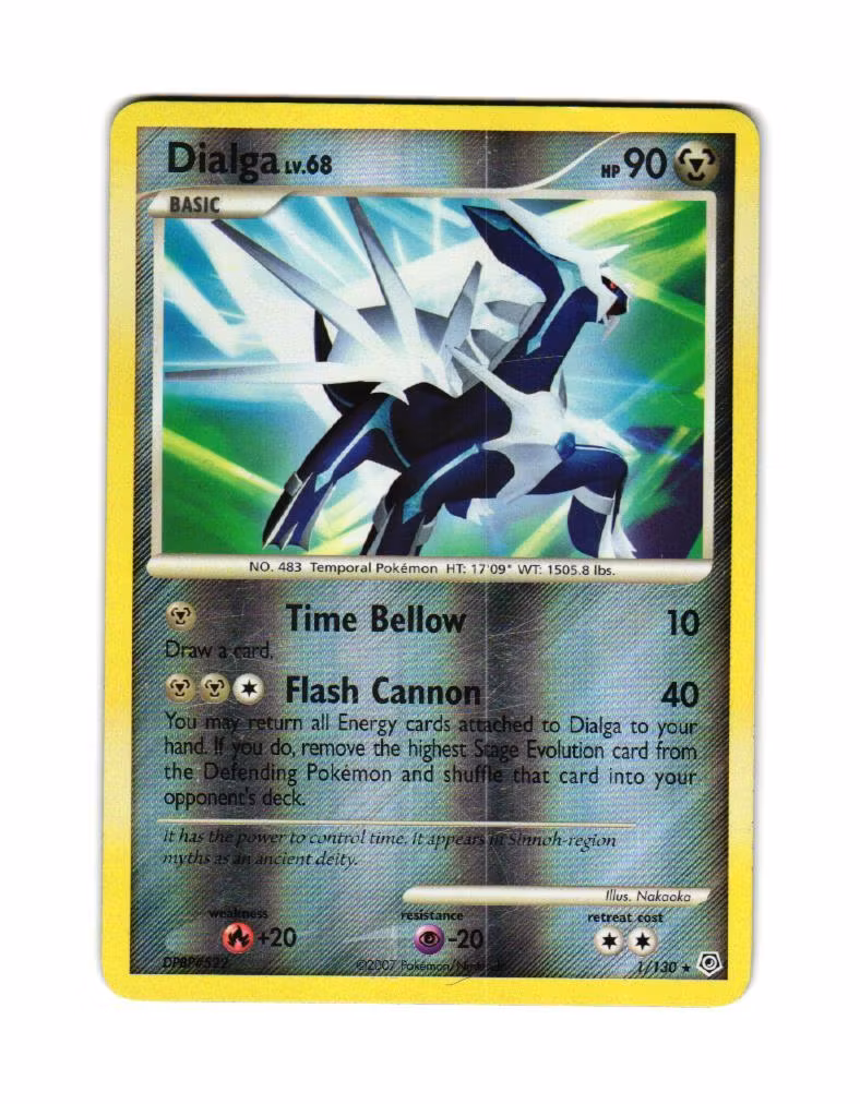 Dialga Lv.68 Reverse Holo Rare 1/130 Diamond & Pearl Pokemon