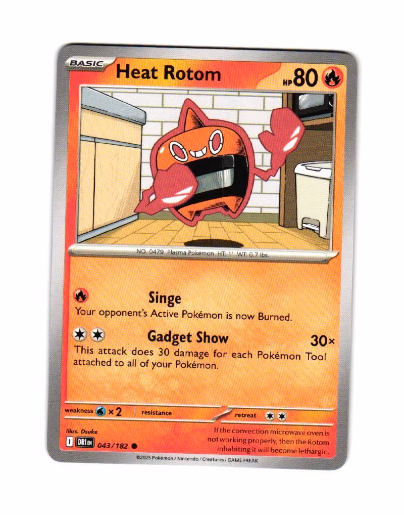 Heat Rotom Common 043/182 Destined Rivals Pokemon