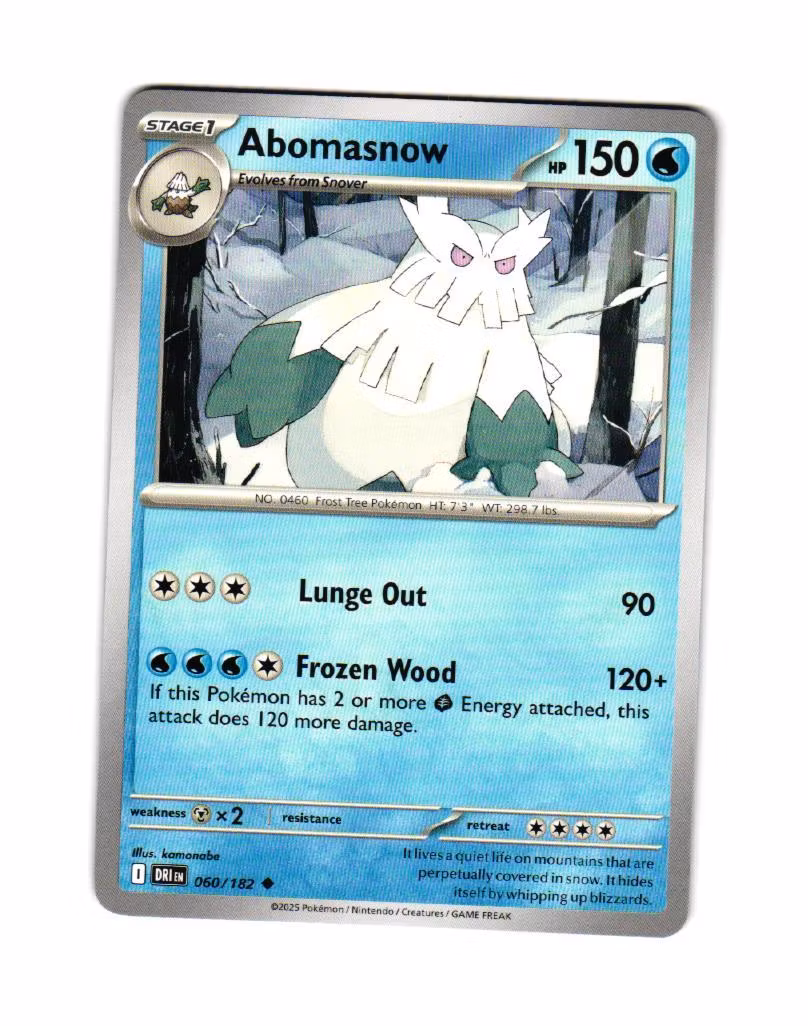 Abomasnow Uncommon 060/182 Destined Rivals Pokemon
