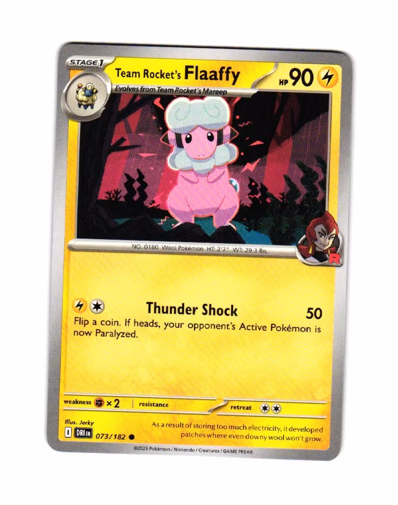 Team Rockets Flaaffy Common 073/182 Destined Rivals Pokemon
