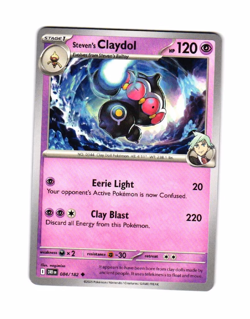 Stevens Claydol Uncommon 084/182 Destined Rivals Pokemon