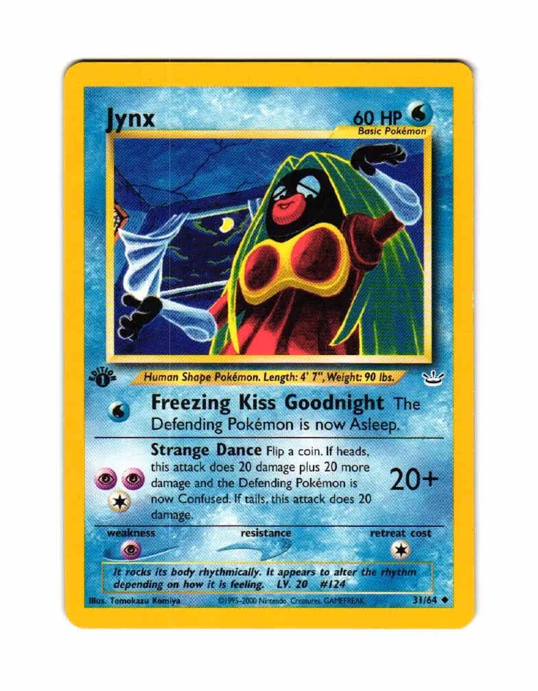Jynx Uncommon 31/64 Neo Revelation 1st Edition Pokemon