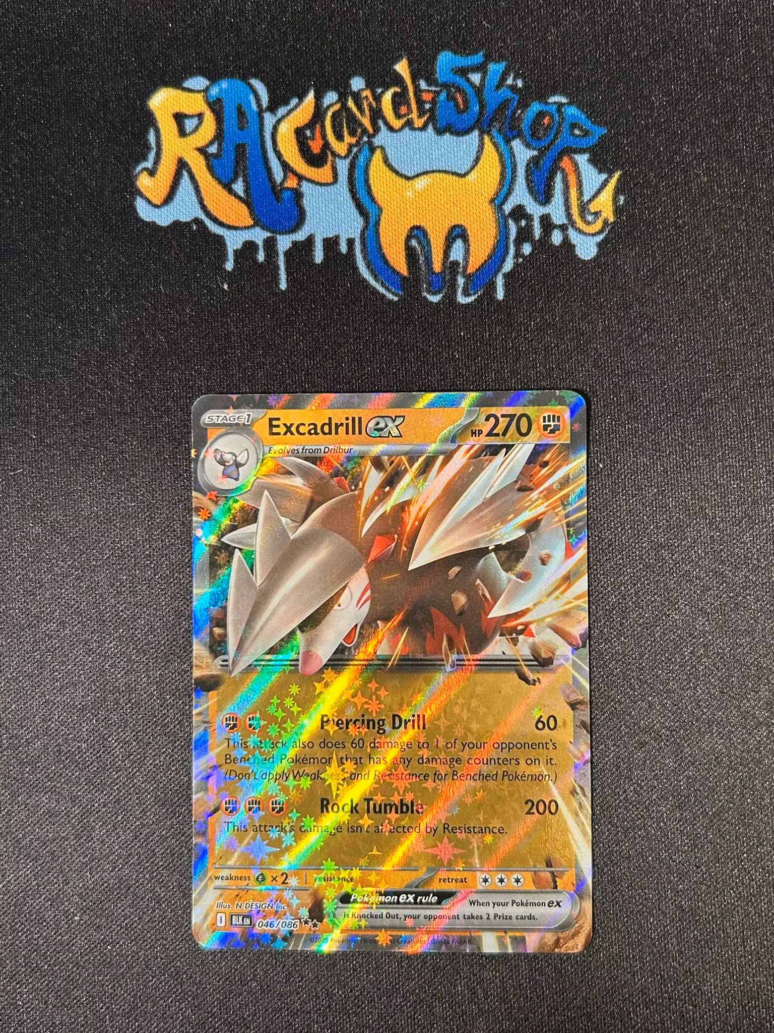 Excadrill ex Ultra Rare 046/086 Black Bolt Pokemon