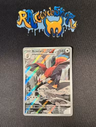 Braviary Illustration Rare 155/086 Black Bolt Pokemon