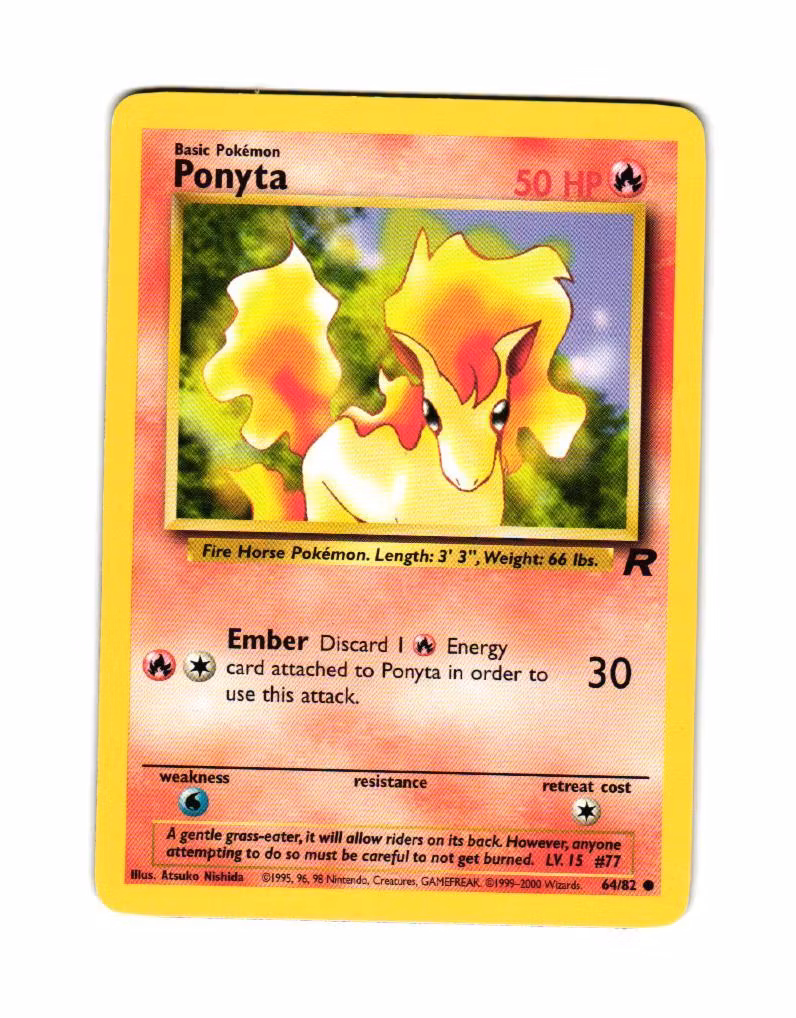 Ponyta Common 64/82 Team Rocket Pokemon