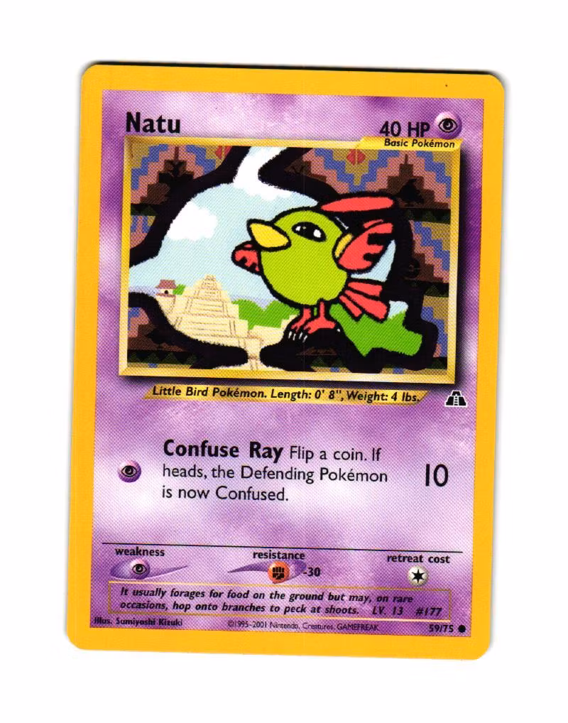 Natu Common 59/75 Neo Discovery Pokemon