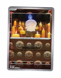 Litwick Reverse Holo Common PokeBall 016/086 White Flare Pokemon