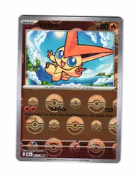 Victini Reverse Holo Poke Ball Rare 012/086 Black Bolt Pokemon
