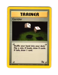 Gambler Common 60/62 Fossil Pokemon