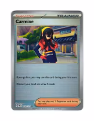 Carmine Reverse Holo PokeBall Uncommon 103/133 Prismatic Evolutions Pokemon