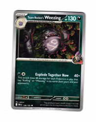 Team Rockets Weezing Uncommon 126/182 Destined Rivals Pokemon