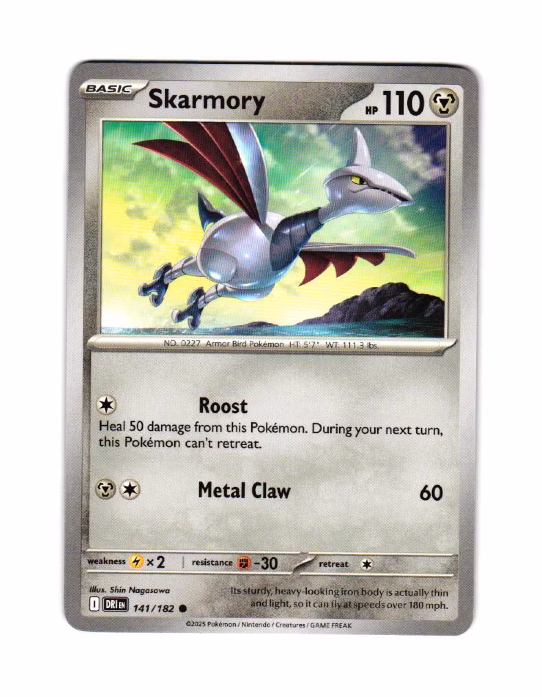 Skarmory Common 141/182 Destined Rivals Pokemon
