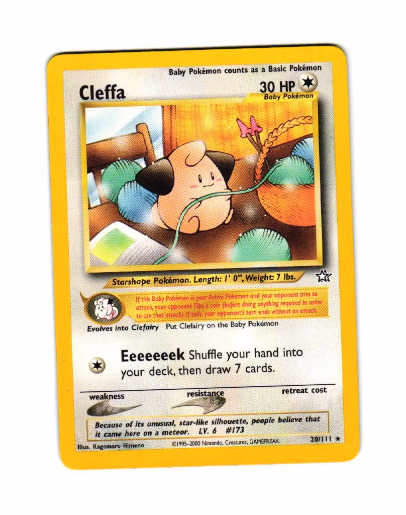 Cleffa Rare 20/111 Neo Genesis Pokemon