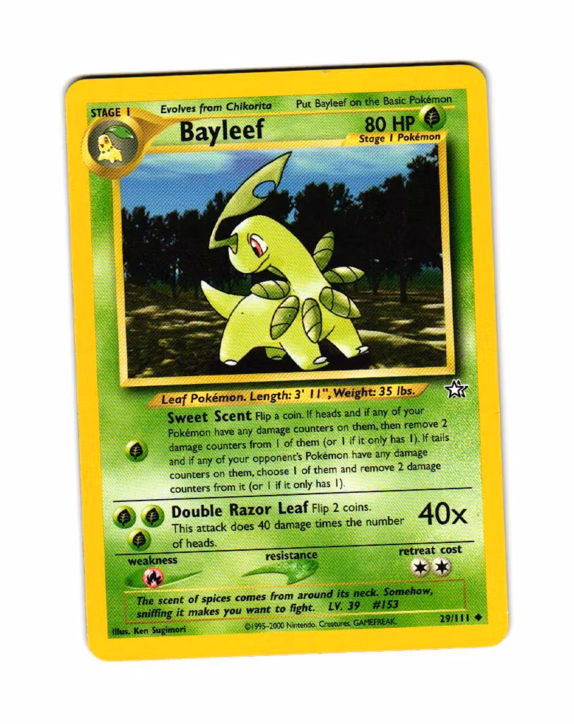 Bayleaf Uncommon 29/111 Neo Genesis Pokemon