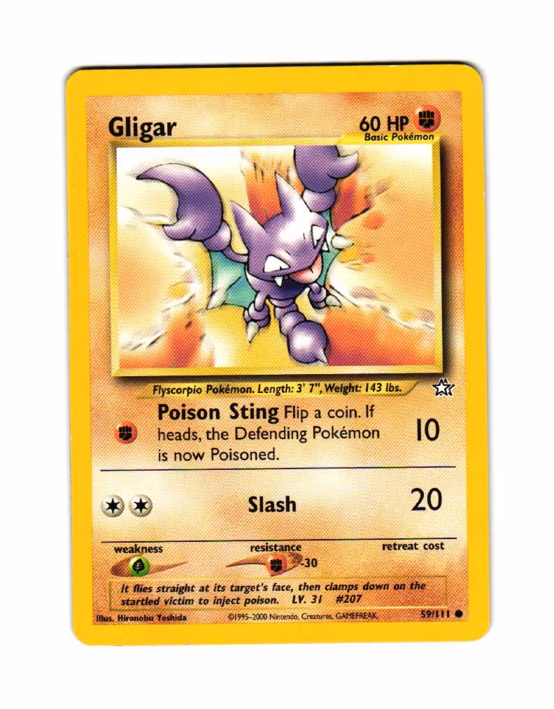 Gligar Common 59/111 Neo Genesis Pokemon