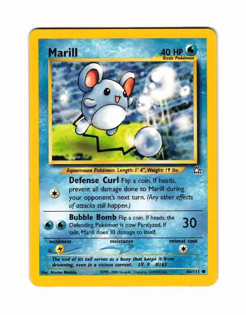 Marill Common 66/111 Neo Genesis Pokemon