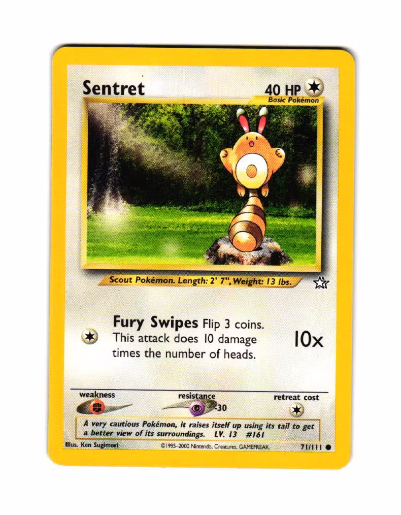 Sentret Common 71/111 Neo Genesis Pokemon