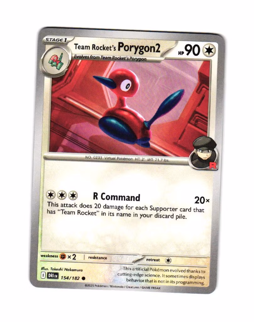 Team Rockets Porygon2 Common 154/182 Destined Rivals Pokemon