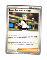 Team Rockets Archer Uncommon 170/182 Destined Rivals Pokemon