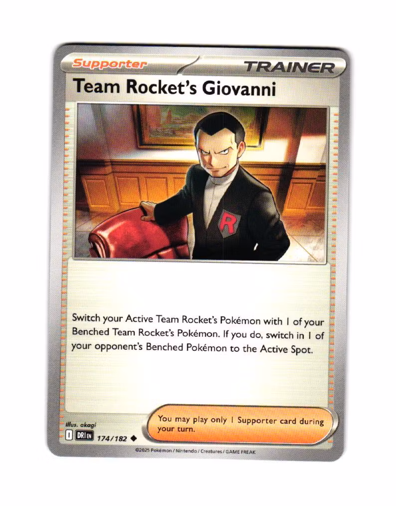 Team Rockets Giovanni Uncommon 174/182 Destined Rivals Pokemon