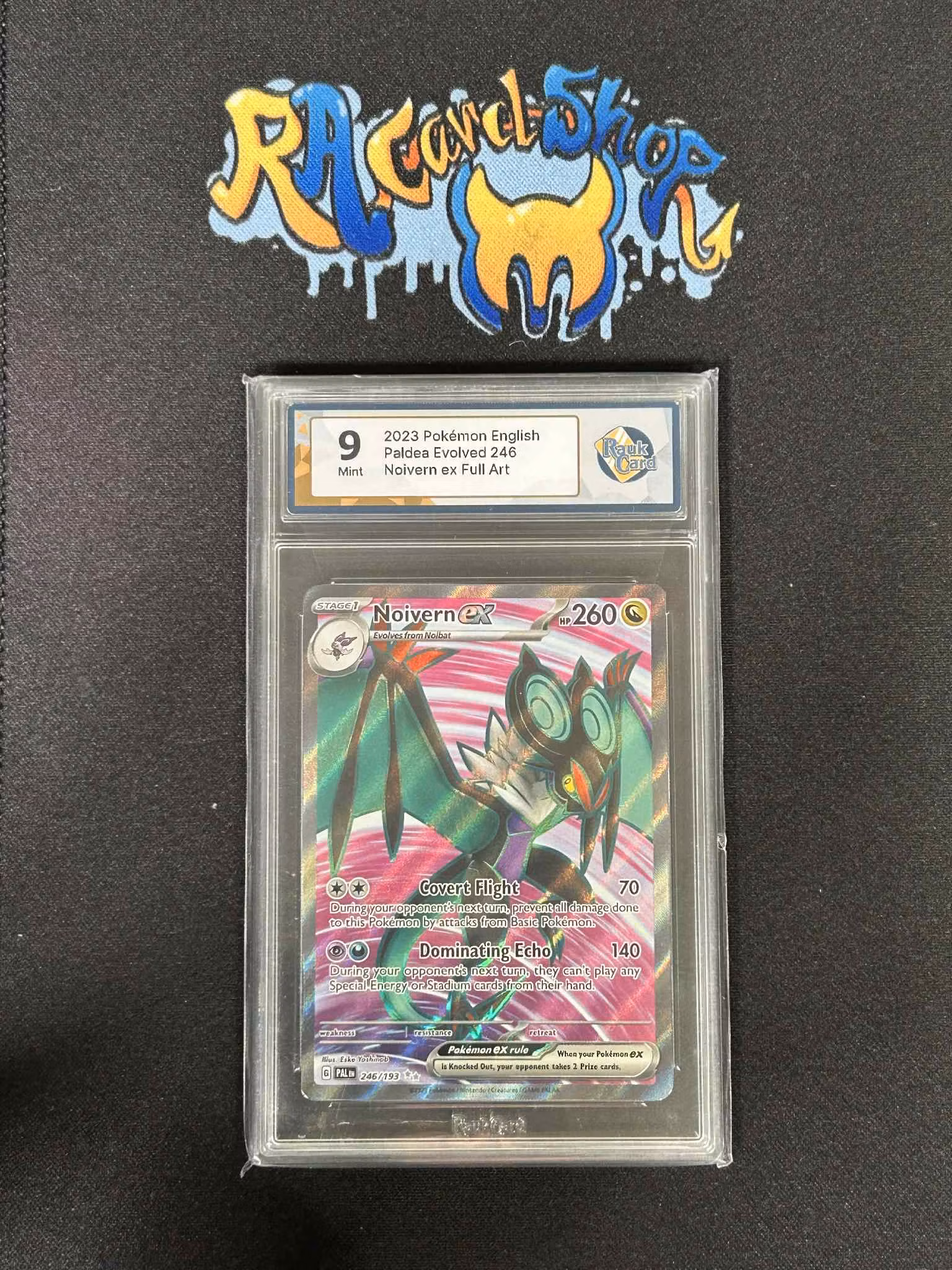 Noivern ex Full Art 246 Paldea Evolved Pokemon Graded Card 9 Raukcard