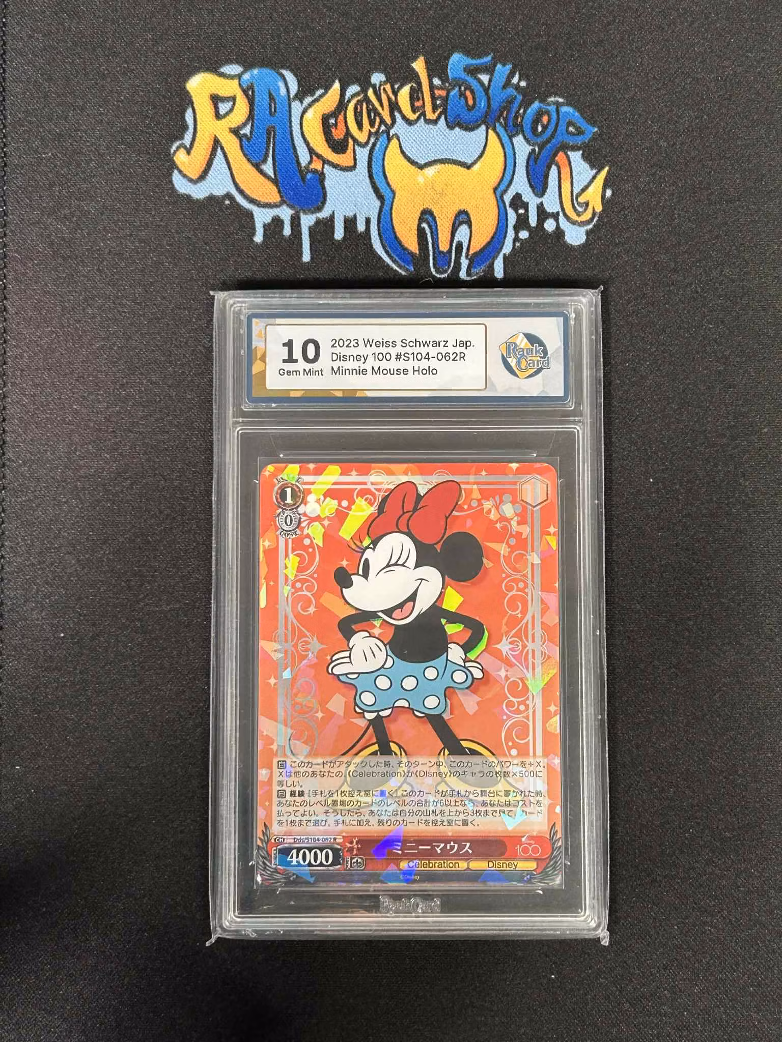 Minnie Mouse Holo Disney 100 Graded Card 10 RaukCard