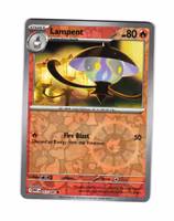 Lampent Reverse Holo Common 017/086 White Flare Pokemon