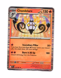 Chandelure Holo Rare 018/086 White Flare Pokemon