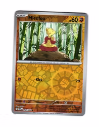 Mienfoo Reverse Holo Coomon 052/086 White Flare Pokemon