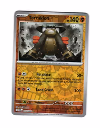 Terrakion Reverse Holo Rare 054/086 White Flare Pokemon