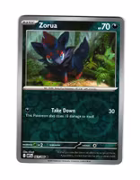 Zorua Reverse Holo Common 061/086 White Flare Pokemon