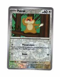 Patrat Reverse Holo Common 072/086 White Flare Pokemon
