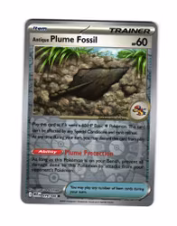 Antique Plume Fossil Reverse Holo Common 079/086 White Flare Pokemon