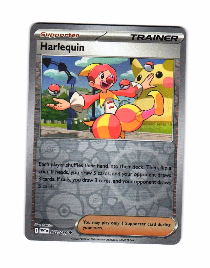 Harlequin Reverse Holo Uncommon 083/086 White Flare Pokemon