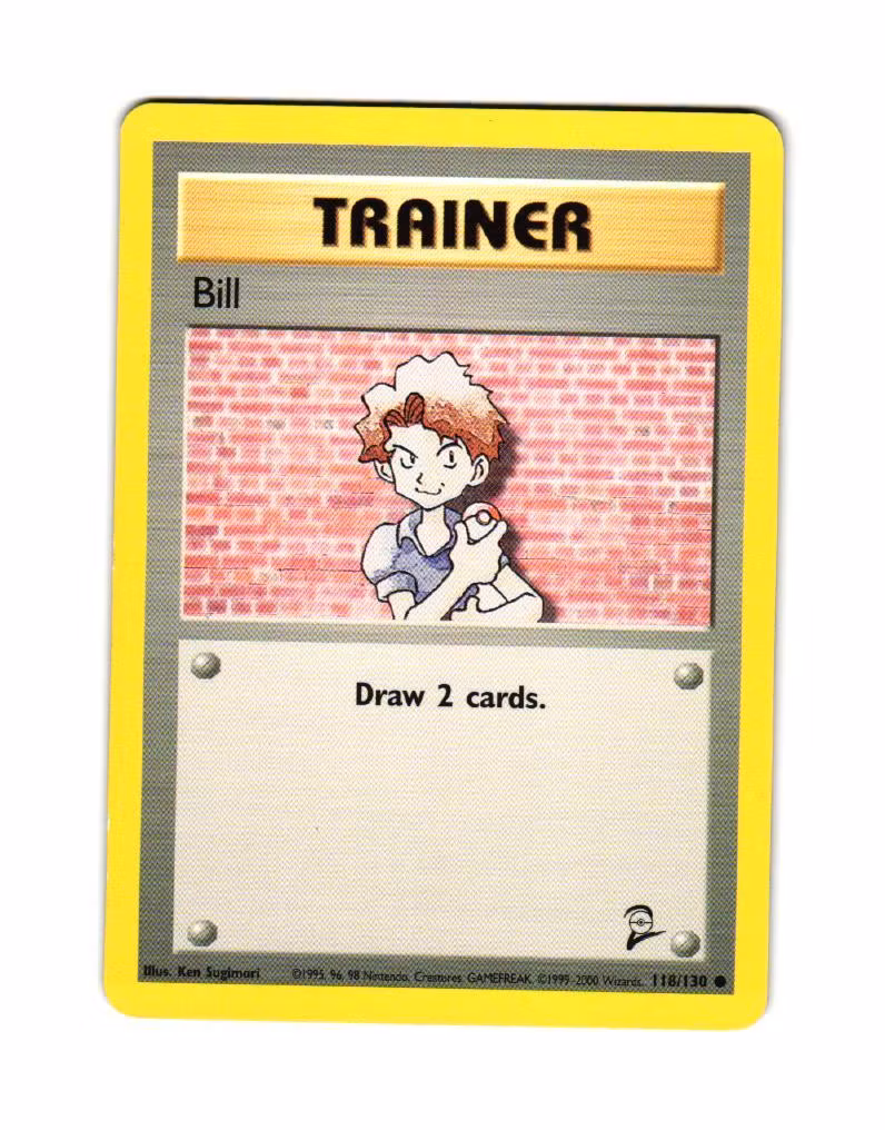 Bill Common 118/130 Base Set 2 Pokemon