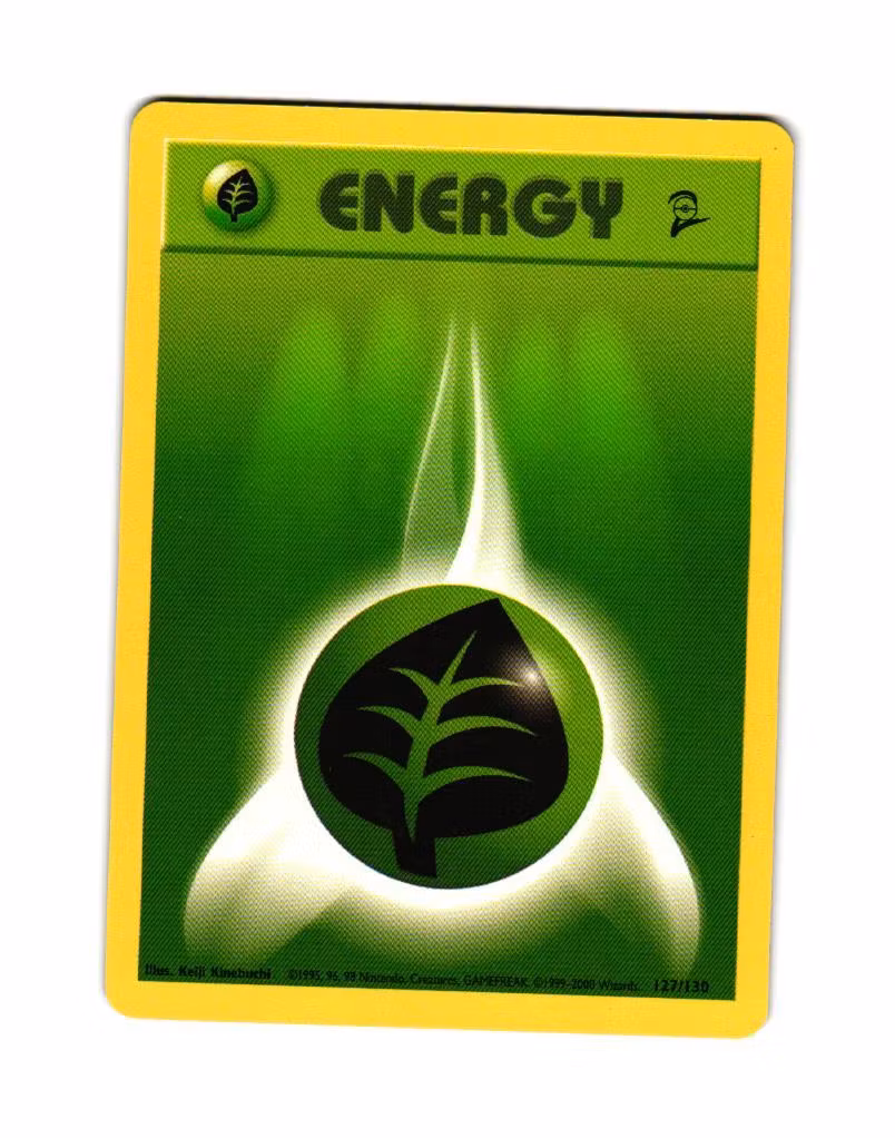 Grass Energy 127/130 Base Set 2 Pokemon