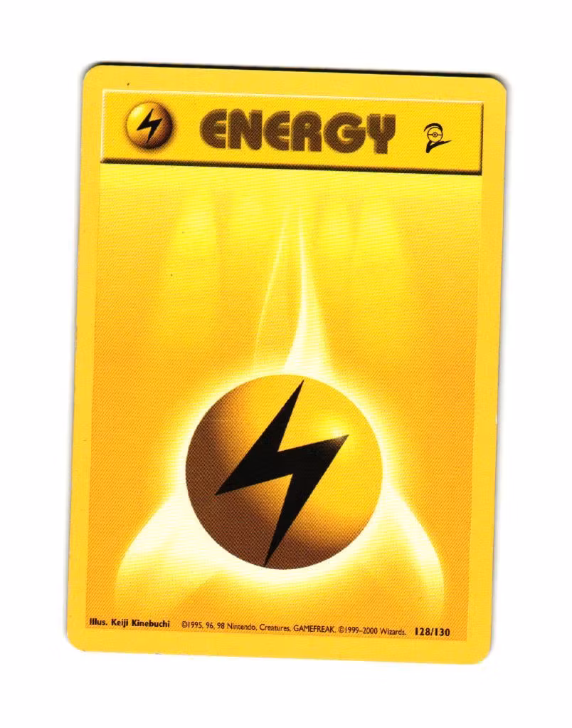 Lightning Energy 128/130 Base Set 2 Pokemon