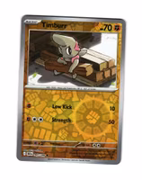 Timburr Reverse Holo Common 047/086 Black Bolt Pokemon