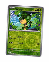 Pansage Reverse Holo Common 004/086 Black Bolt Pokemon