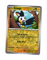 Emolga Reverse Holo Common 029/086 Black Bolt Pokemon