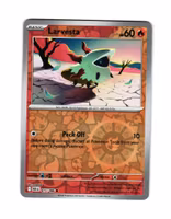 Larvesta Reverse Holo Common 015/086 Black Bolt Pokemon